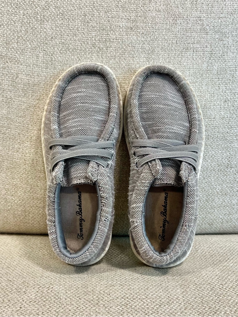 Tommy Bahama Size 12 Toddler Gray Casual Loafers Slip-On Moccasin Shoes